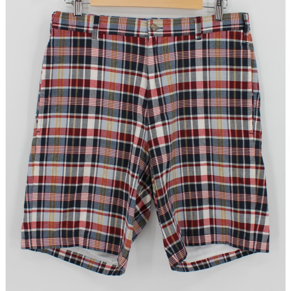 Pendleton Madras Plaid‎ Shorts Y2K Preppy New England Summer Coastal Men’s 32 - Picture 1 of 9